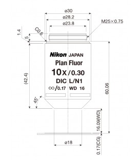 Nikon CFI Plan Fluor 10x PH